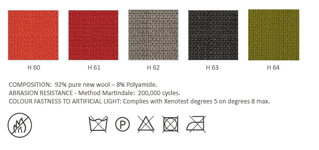 Category H - Fire Retardant Fabric: H60-H64 