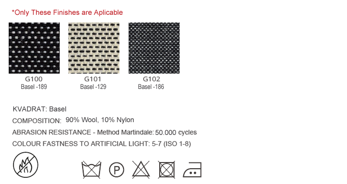 Category G - Fire Retardant Fabric: G100-G102
