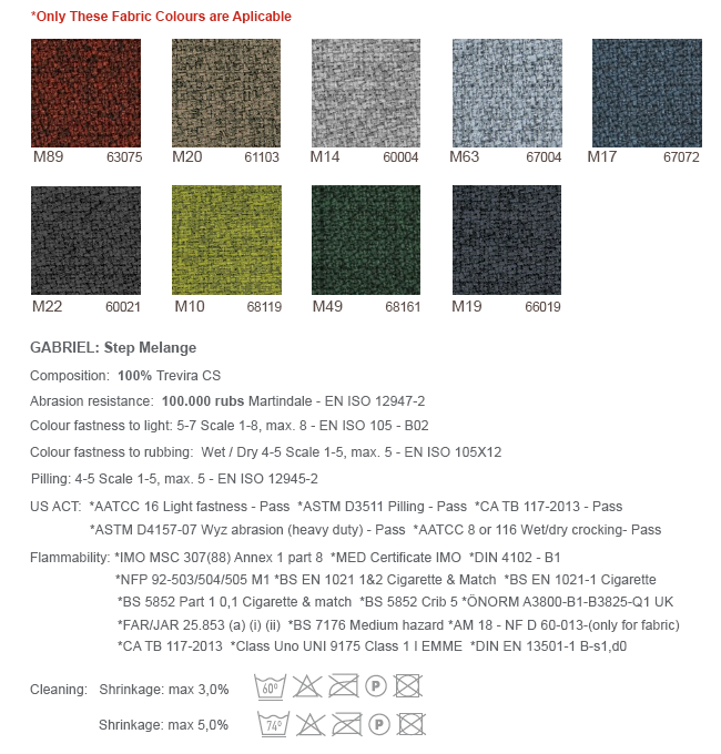 Screen Fabrics: Fabric M - Fabric M - Step Melange by Gabriel