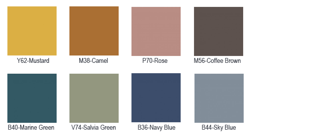 Standard Base Painted Colours - PE3