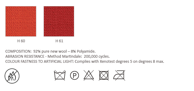Category H - Fire Retardant Fabric: H60-H61