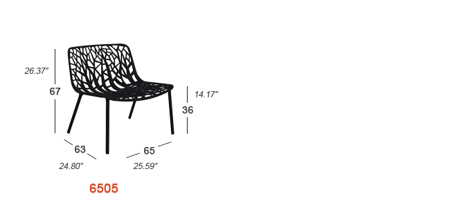 Dimensions - Lounge Chair