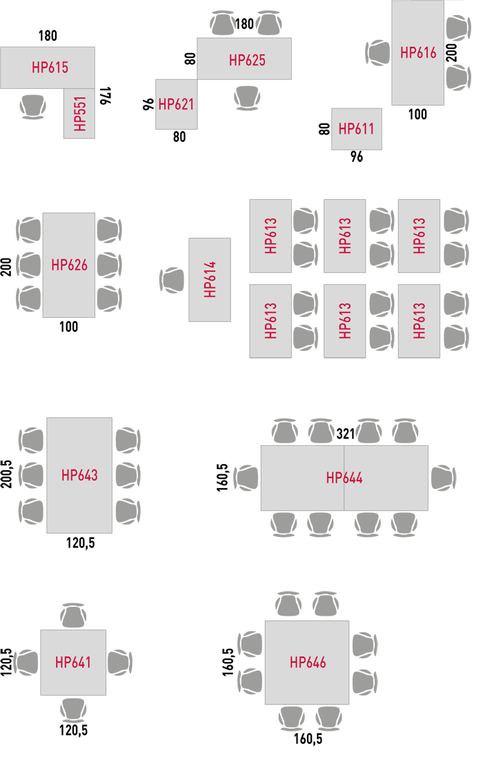Suggested Layout: Rectangular and Meeting Desks