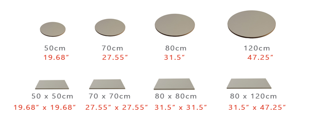 Table Top Dimensions